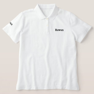 Rowan Mens Name Embroidered, Polo Shirt