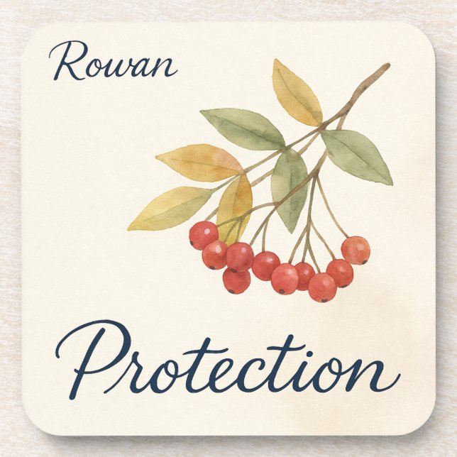 Rowan Protection Beverage Coaster (Front)