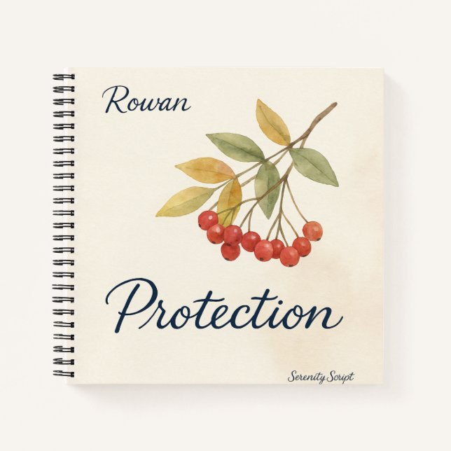 Rowan — Protection Spiral Notebook (Front)