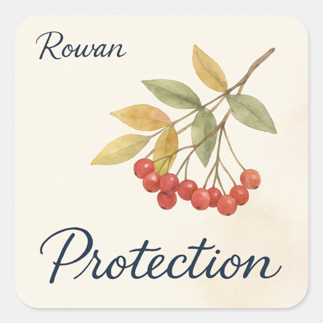 Rowan Protection Square Sticker (Front)