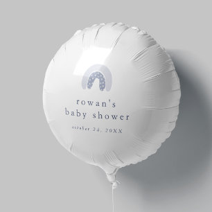 ROWAN Summer Boy Blue Boho Rainbow Baby Shower Balloon