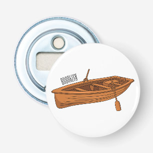 Rowboat cartoon illustration bottle opener