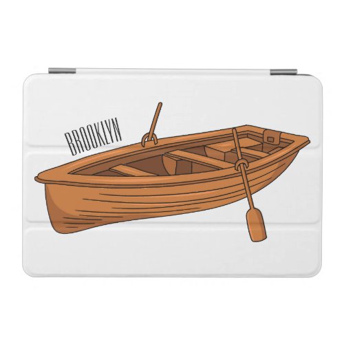 Rowboat cartoon illustration iPad mini cover