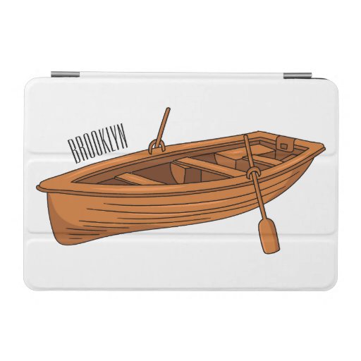 Rowboat cartoon illustration iPad mini cover