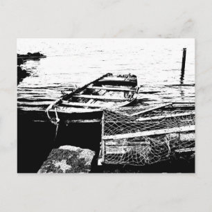 Rowboat postcard