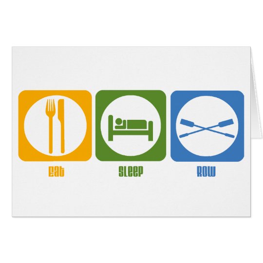 RowChick Eat Sleep Row Card