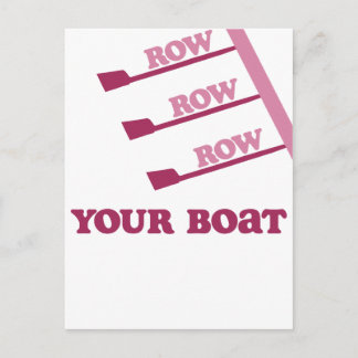 RowChick Row Row Row Your Boat Postcard