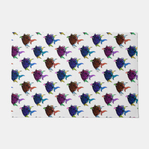 Fish With Attitude Doormats Welcome Mats Zazzle