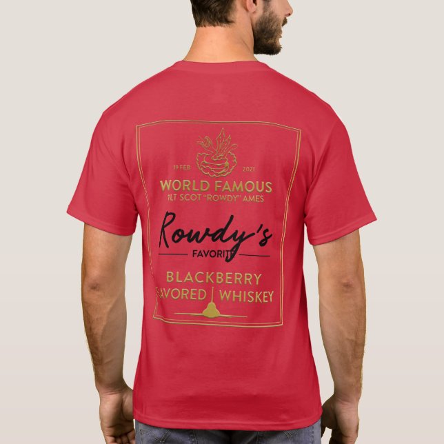 Rowdy's Whiskey T-Shirt (Back)