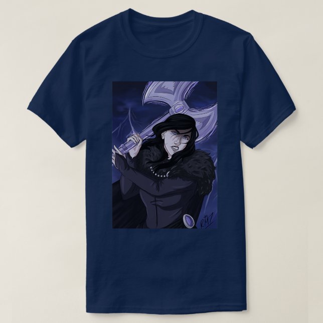 Rowena the Ever Watching Raven T-Shirt (Design Front)