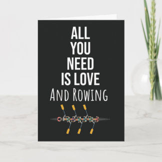 Rower Cards Rowing Crew Boat Sport