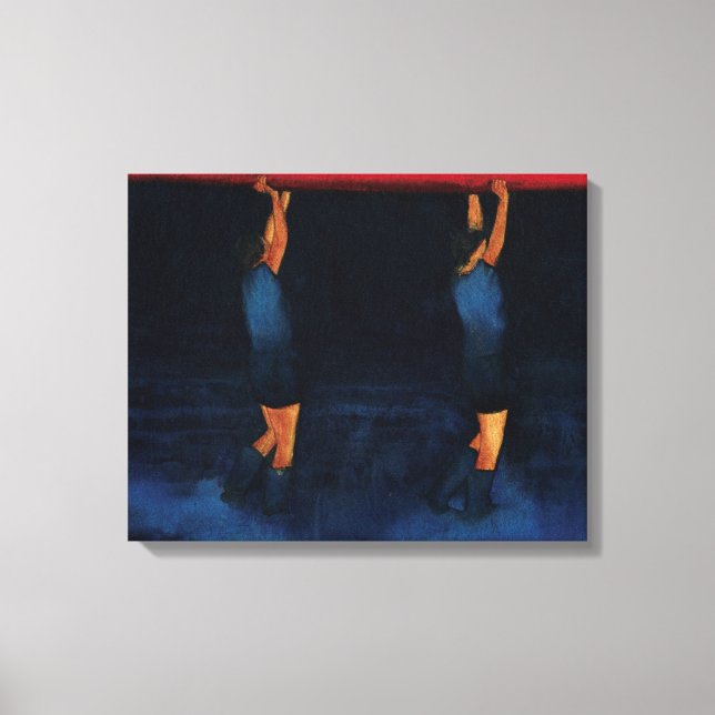 Rowers 2010 canvas print (Front)