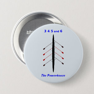 Rowing 3 4 5 6 crew pinback button