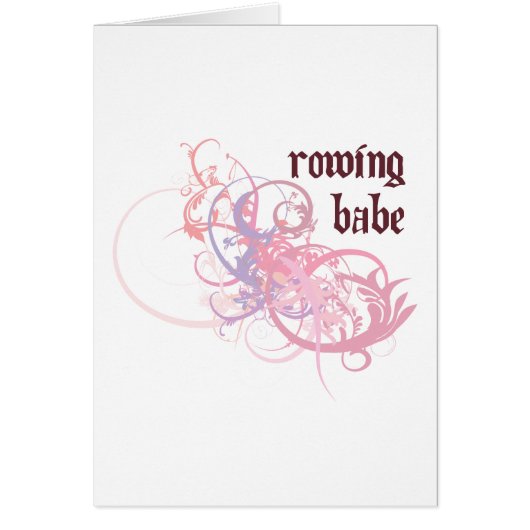 Rowing Babe Cards (Front)