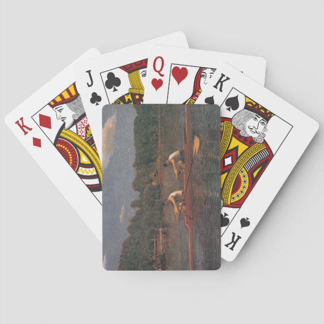 Rowing Boat Race on the River Poker Cards (Back)