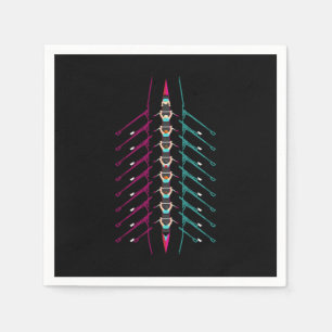 Rowing Boat Rower Rowing Sport Napkins
