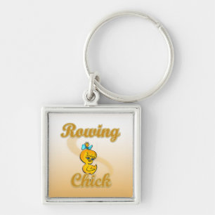 Rowing Chick Keychain