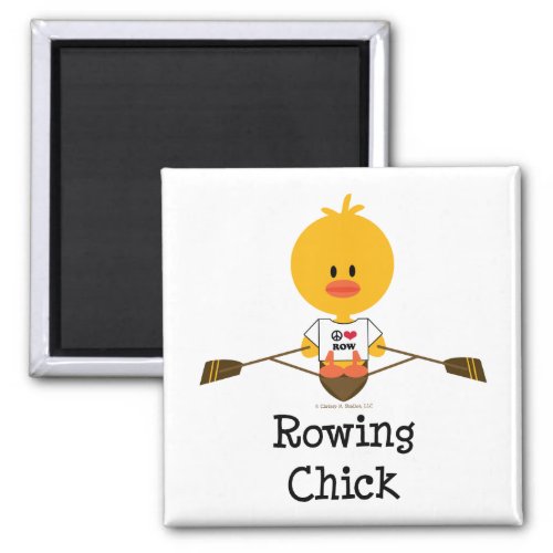 Rowing Chick Magnet