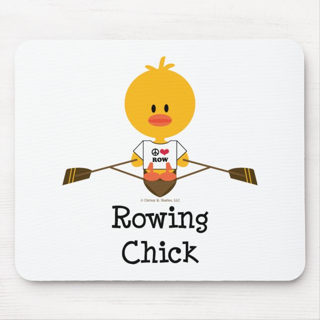 Rowing Chick Mousepad (Front)