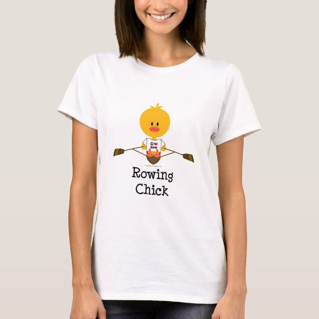 Rowing Chick T shirt (Front)
