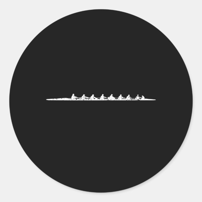 Rowing Classic Round Sticker (Front)