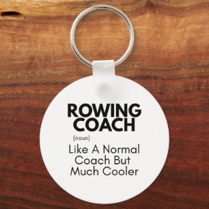 Rowing Coach Funny Definition: Rowing Coach Gift Keychain