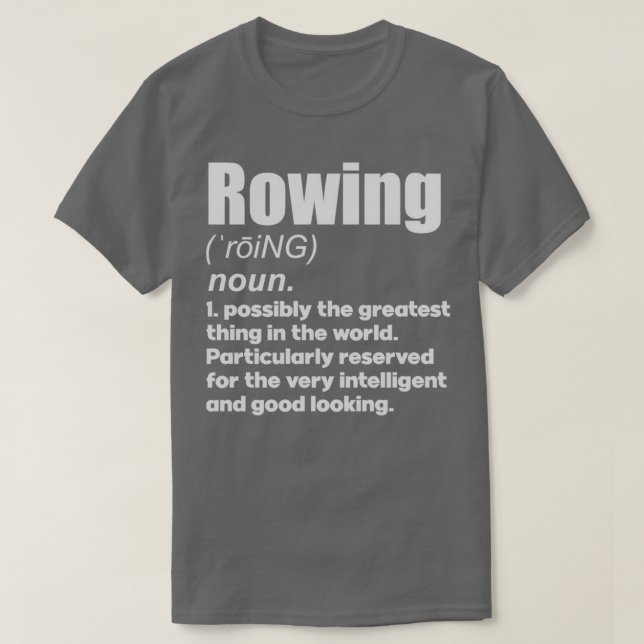 Rowing coach girl player gift T-Shirt (Design Front)