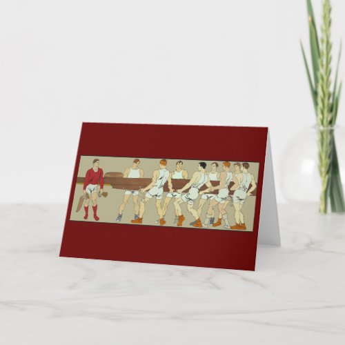 Rowing Crew by Penfield Fine Art Gay Card