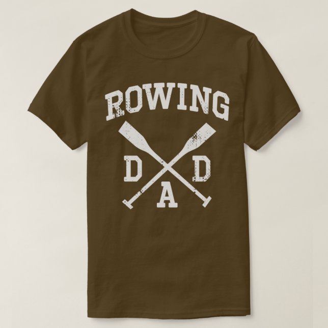 Rowing Dad Canoeing Paddle Sports T-Shirt (Design Front)