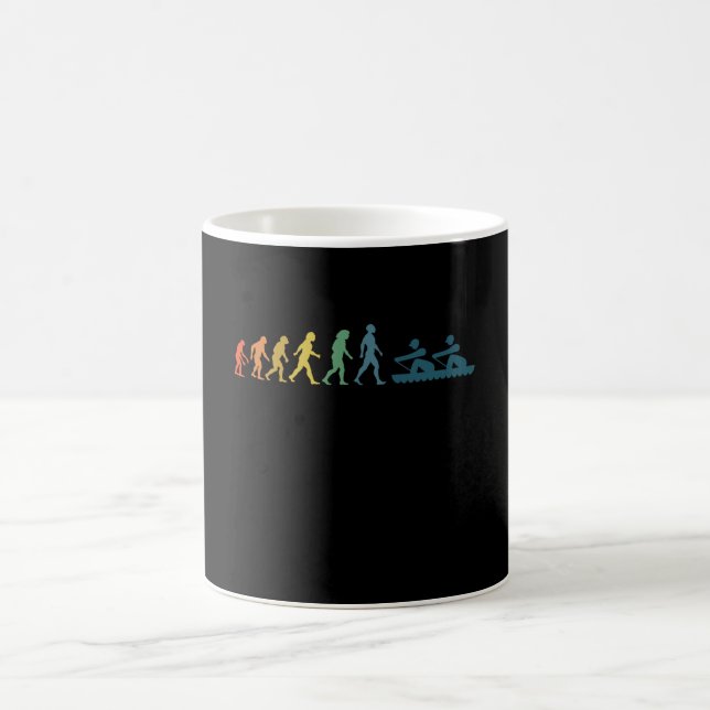 Rowing Evolution Rower Rowing Boat Vintage Coffee Mug (Center)