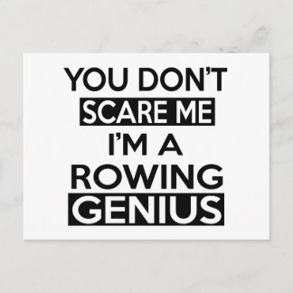 ROWING GENIUS DESIGNS POSTCARD