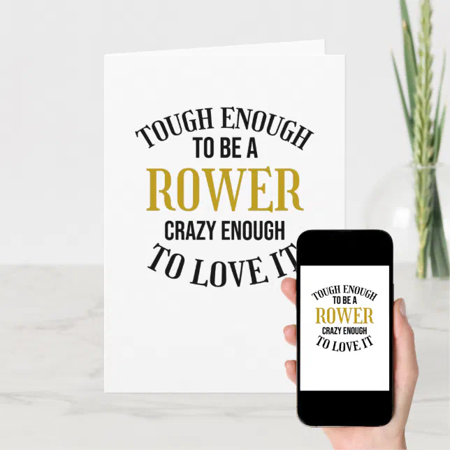 Rowing Gifts for Rowers Rowing Crew Rowing Boat Card Zazzle