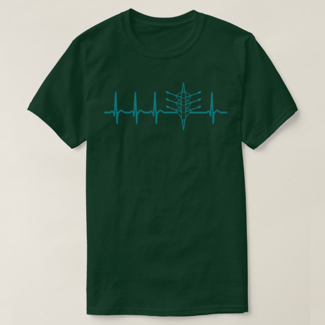 Rowing Heart LoveCool Funny Rowing Rower Club Team T-Shirt (Design Front)