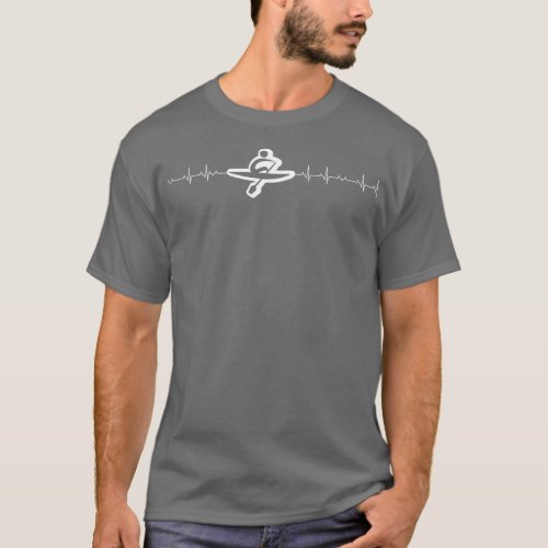 Rowing heartbeat funny rower T_Shirt