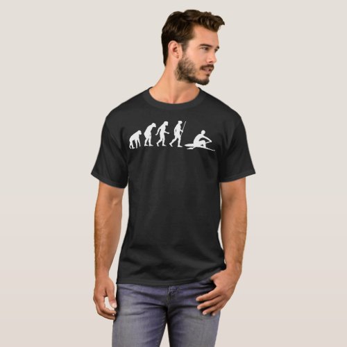 Rowing Human Evolution Funny Tshirt