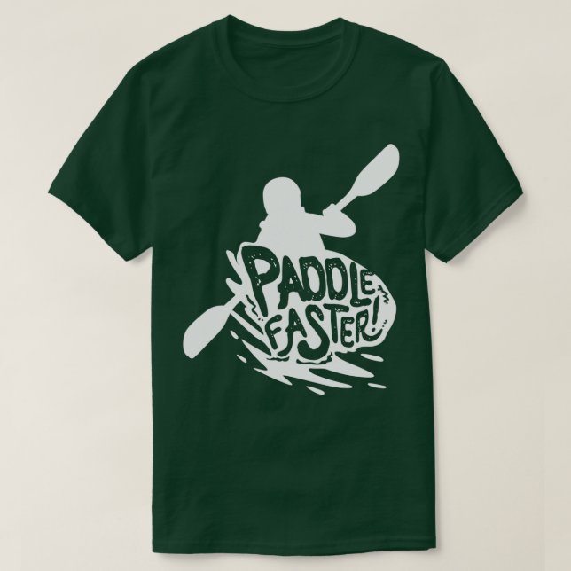 Rowing Kayak T-Shirt (Design Front)