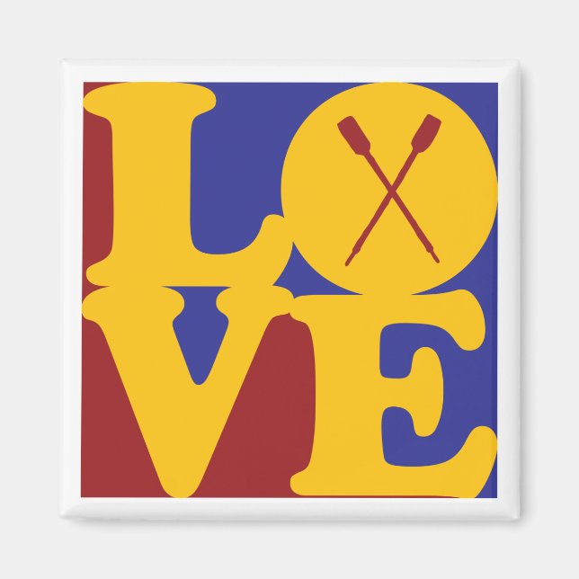 Rowing Love Magnet (Front)