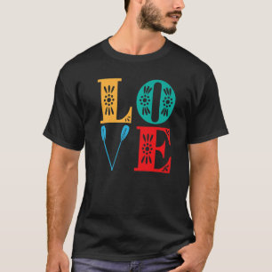 Rowing Love Retro Vintage Colors T-Shirt