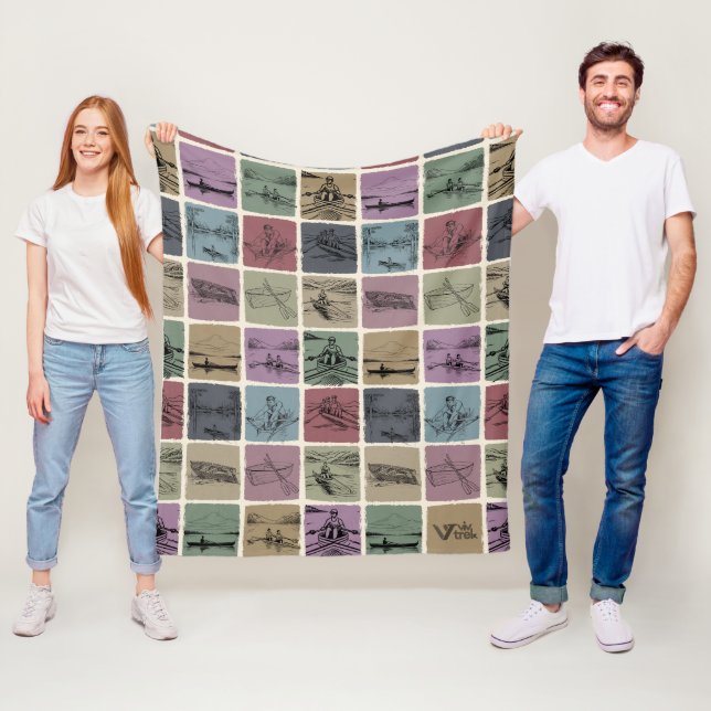 Rowing Lover Blanket Gift Cozy Throw for Rowers (In Situ)
