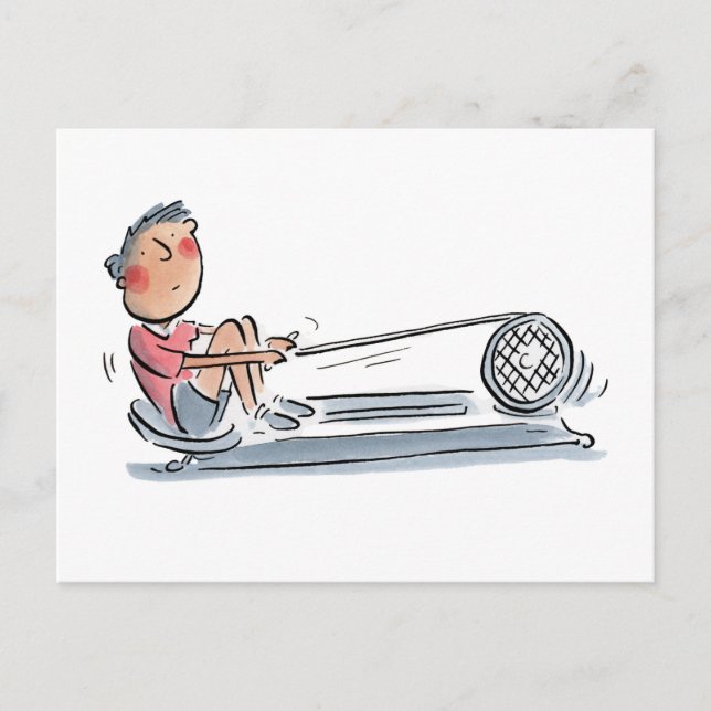 Rowing Machine Postcard (Front)