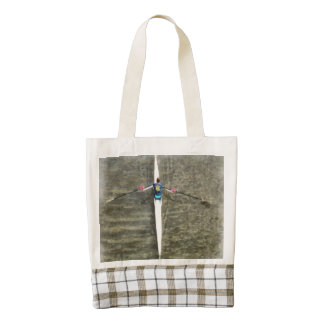 Rowing on the river zazzle HEART tote bag