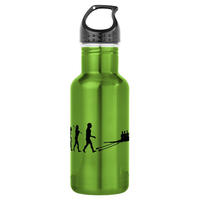 Rowing Racing Shell Sport Water Bottle (Front)