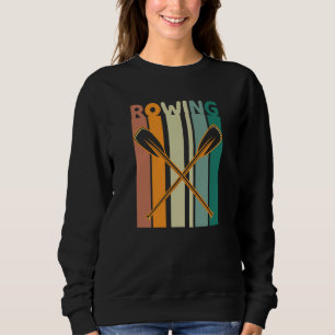 Rowing Retro Vintage Sunset Sweatshirt