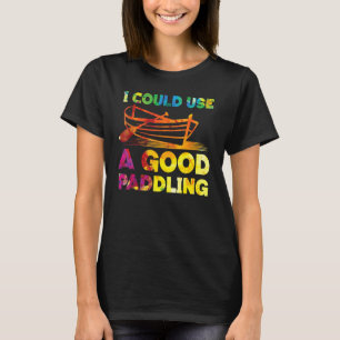 Rowing Row Boat Watercolor Rainbow I Could Use A G T-Shirt