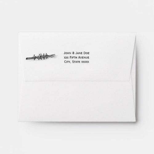 Rowing Rowers Crew Team Water Sports Envelope