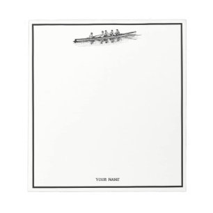 Rowing Rowers Crew Team Water Sports Notepad