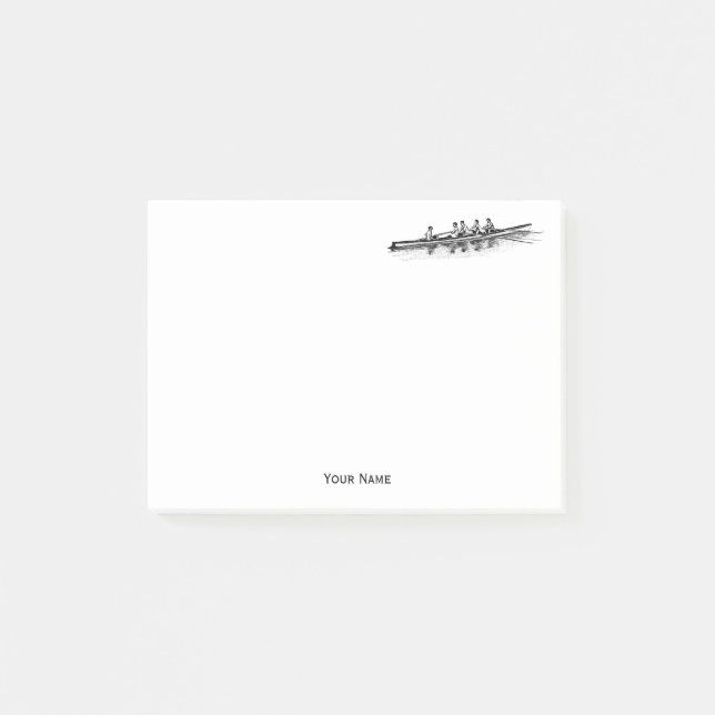 Rowing Rowers Crew Team Water Sports Post-it Notes (Front)