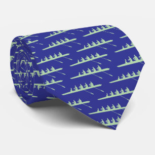 Rowing Rowers DIY Colors 4 Crew Team Blue Lt Green Neck Tie