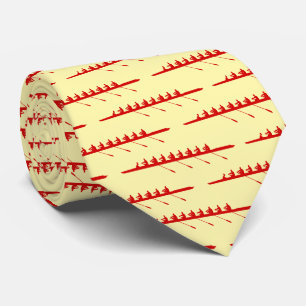 Rowing Rowers DIY Colors 8 Crew Team Lt Ylo Red Neck Tie