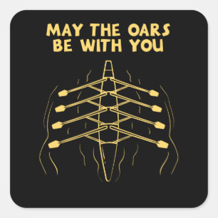 Rowing Rowing Sport Square Sticker